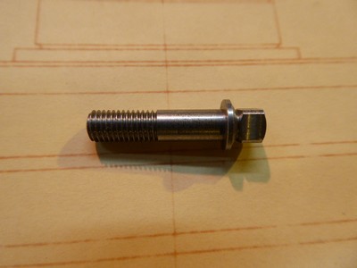 Square Head Bolt 5mm - Steel - 5x0.75x20